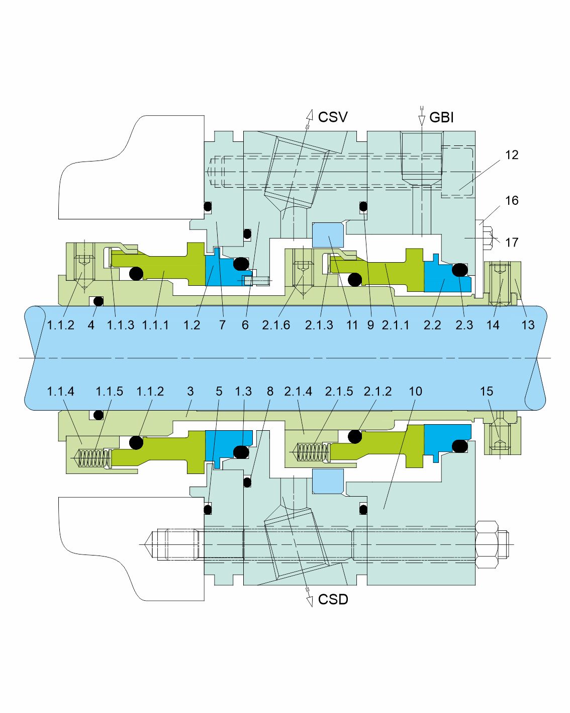 GSPH-Ta Dual Seal